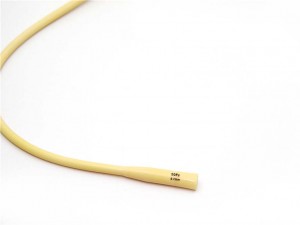 Silicone Coated Disposable Pezzer Drainage Natural Latex Malecot Catheter