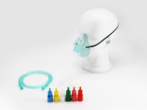 Adjustable Venturi mask with 6 diluters