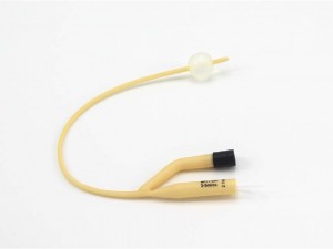 ស៊ីលីកុនស្រោបជ័រកៅស៊ូ Foley Catheter 2 ផ្លូវ 3 ផ្លូវ