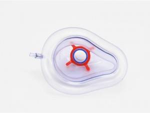 Anesthesiemasker PVC wegwerp anesthesie gezichtsmasker PVC luchtkussen anesthesiemasker