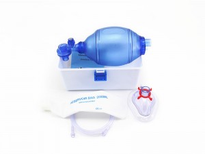 Jednorázový PVC silikonový ruční resuscitátor Ambu vak pro kojence a dospělé
