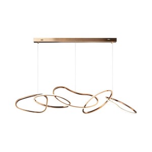 Manufactur standard Living Room Table Light - HITECDAD Modern Serial Shaped Loops Chandelier for Office Dining Room – Hitecdad