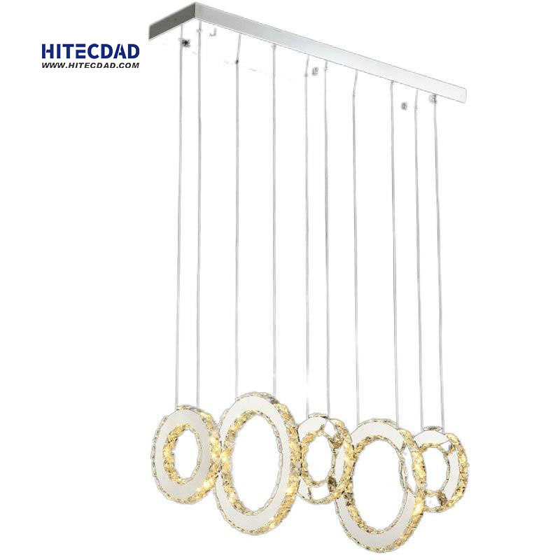Postmodern Mirror Stainless Steel Pendant Light Simple LED Dining Room Light