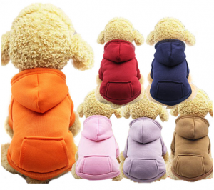 Puppy coat Multicolor Soft Wool Warm Pet Custom Hoodie Blank Dog Clothes coat for dog