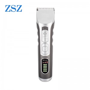 SHOUHOU S11 Electric Hair Clipper Black technology Titanium Fixed Blade Ceramic Moving Head No Stuck, Professional motor, 2200mAh, Rechargeable, 2200mA Lithium-Ion battery