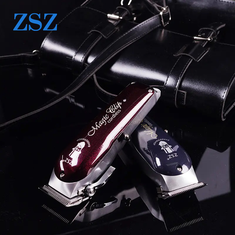 ZSZ model No F52 Men Adult Electric Hair Clipper Full aluminum metal housing technology Fast Charging Rechargeable The staggered tooth moving blade Four Limit Combs Hair Cutter Professional Hair Trimmer