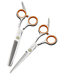 orange barber scissors-3