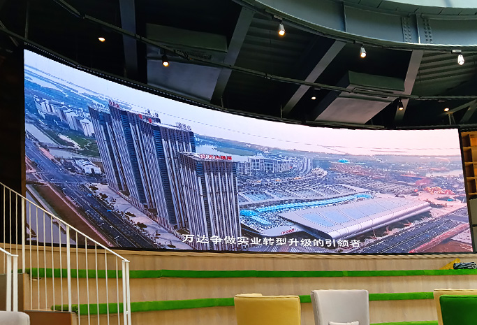 Indoor P3 Fuzhou Wanda Shipping LED Video Mall -60㎡