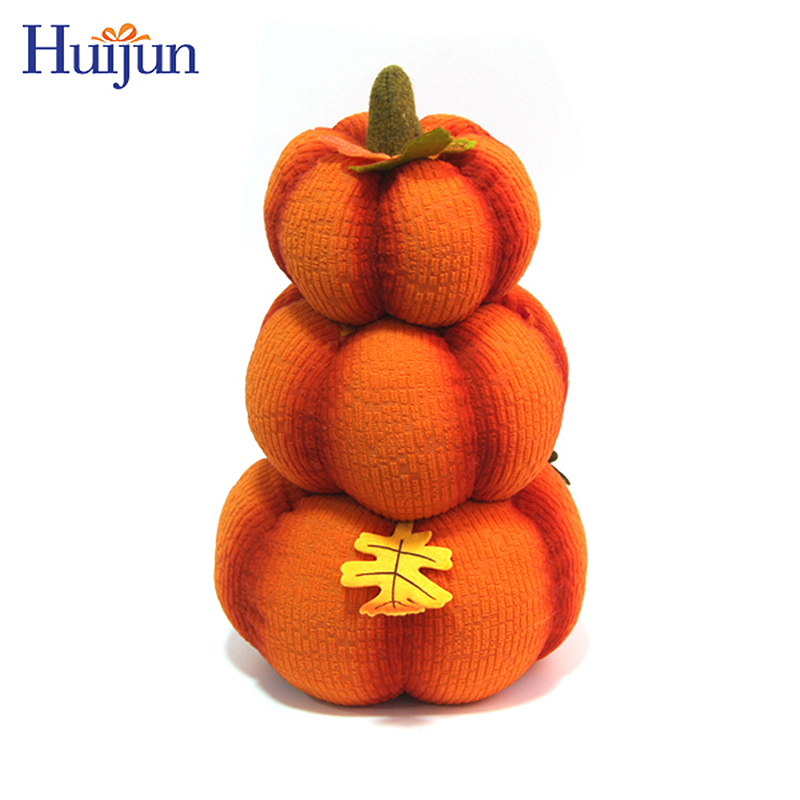 Halloween Automn Fall Harevst Thanksgiving Fabric Dekorasi Labu Oranye
