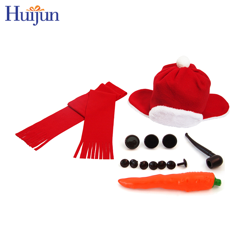 Manufacturer Custom Red Snowman With Accessories Kits Snowman Building Outdoor Activity