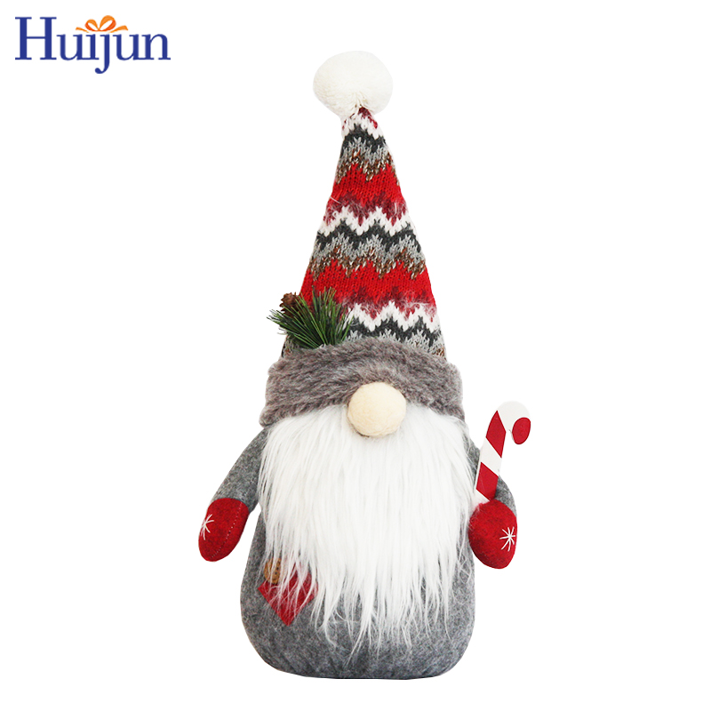 I-Wholesale Nonwovens Christmas Standing Faceless Christmas Gnomes Doll Dwarf Xmas umhlobiso