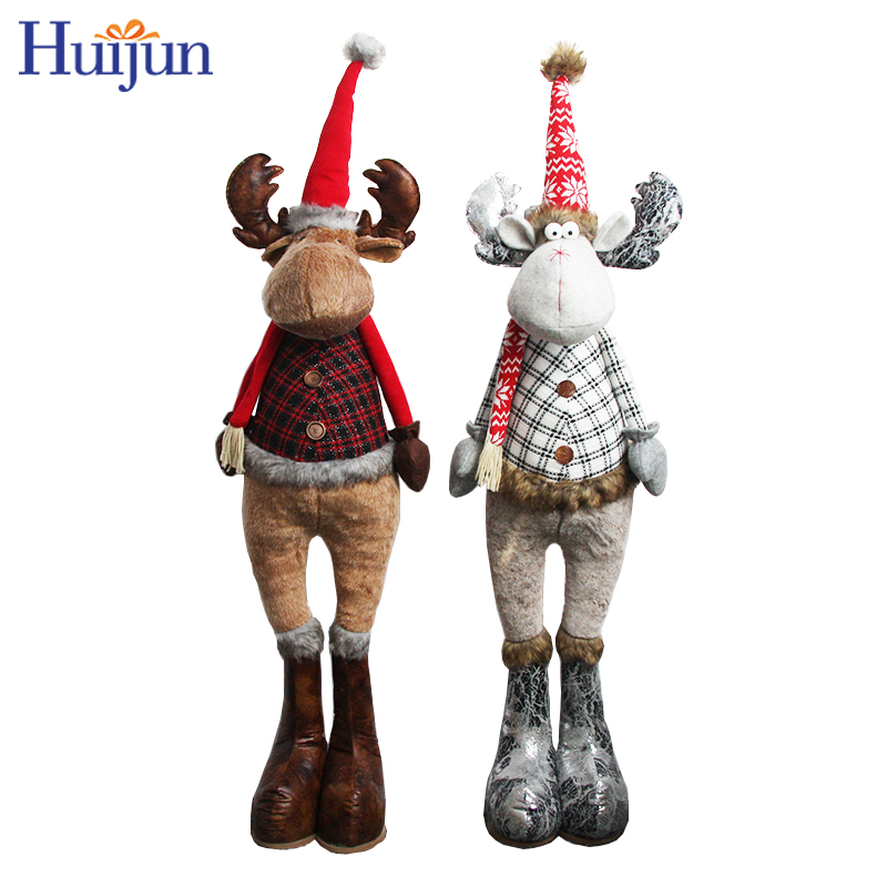50inch Tall Large Plush Christmas Reindeer Standing Doll Toy