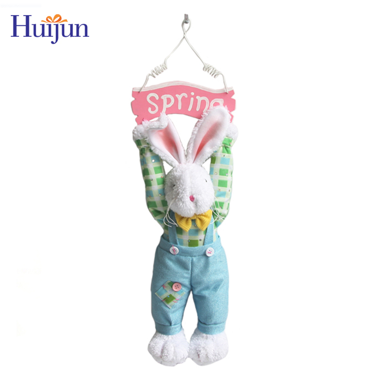 High Quality Easter Bunny With Spring & Easter Sign For Door Hanging Decor