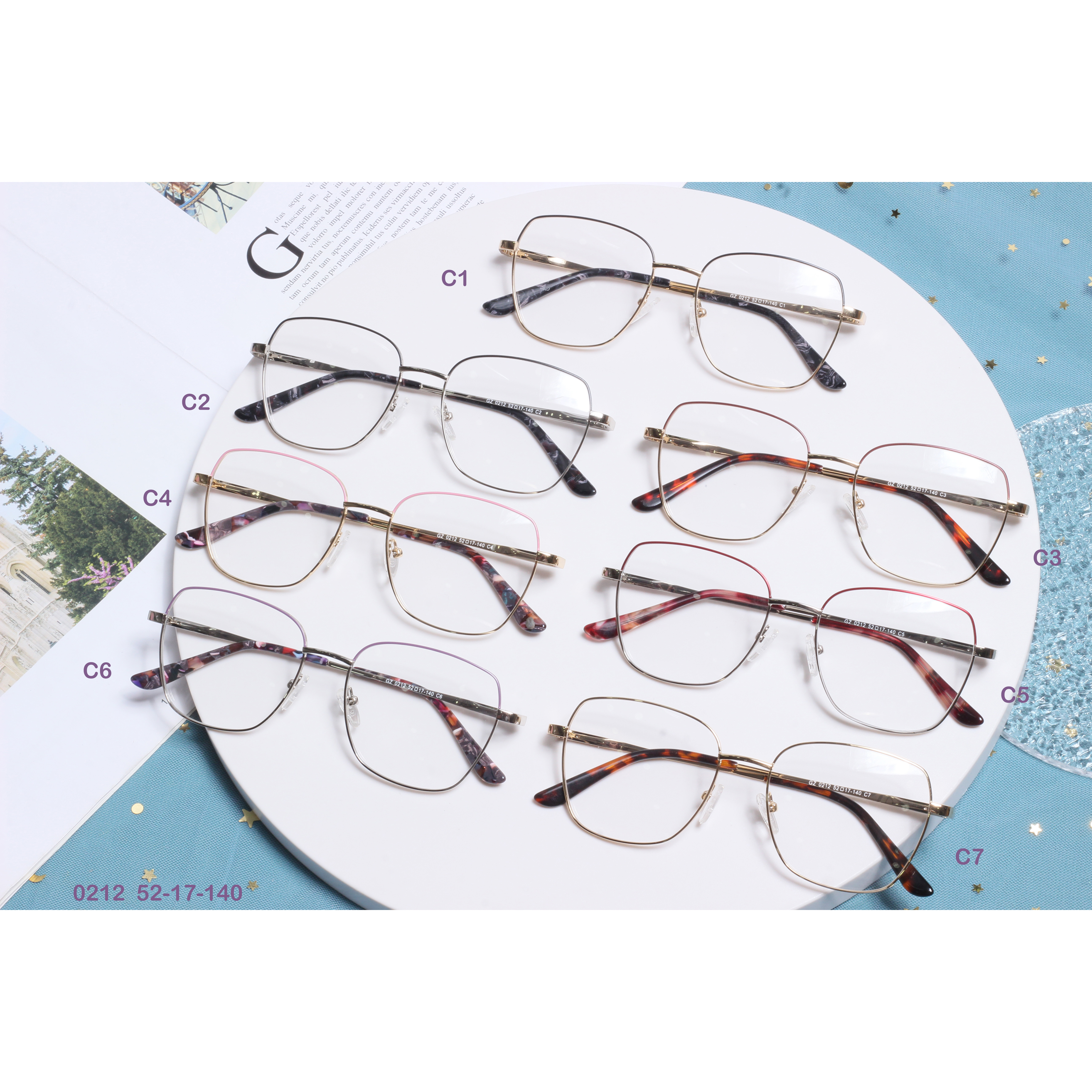 Best selling combine metal eyeglasses frames (2)