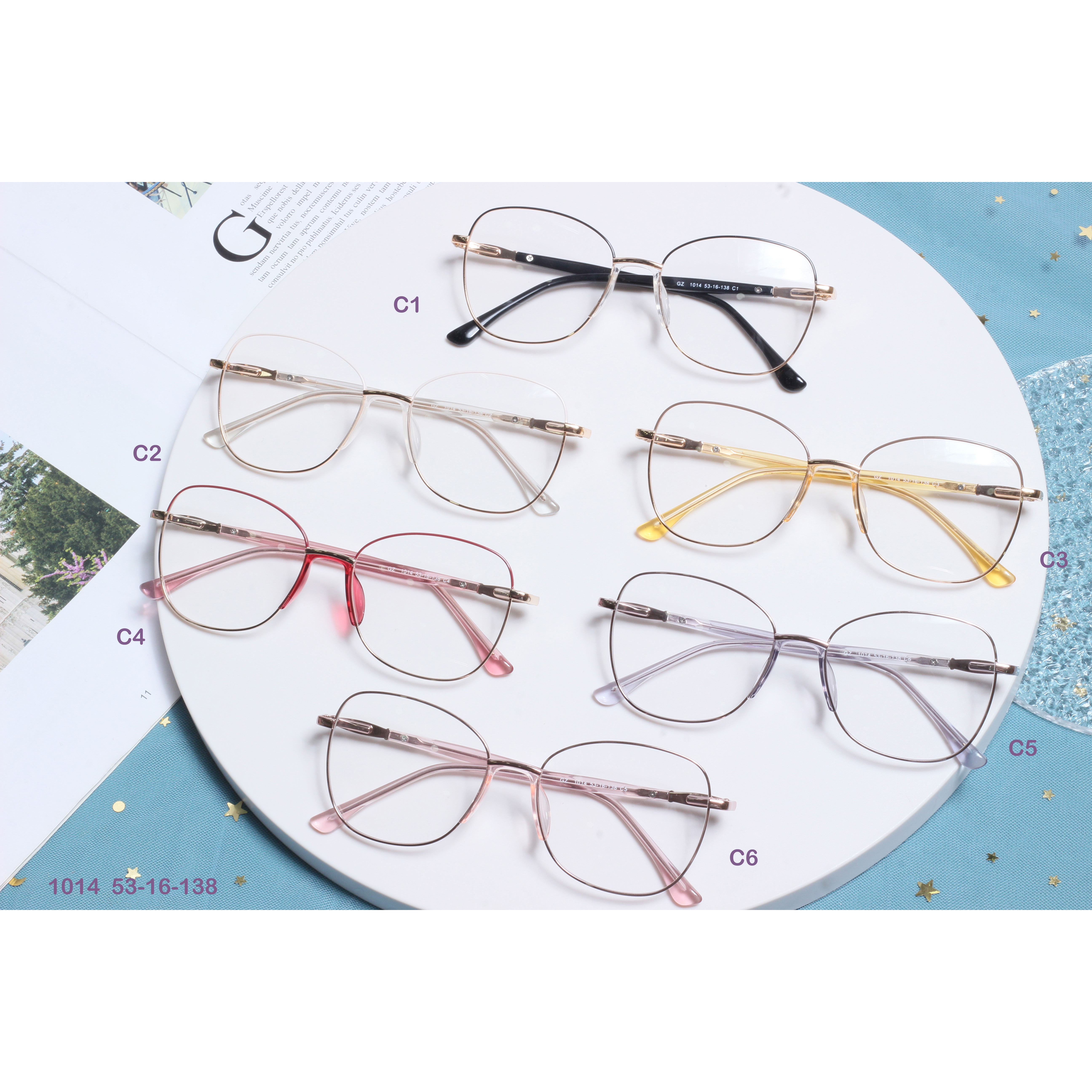 Designer Brand Metal Wholesale Eyeglasses River Optical Frame (2)