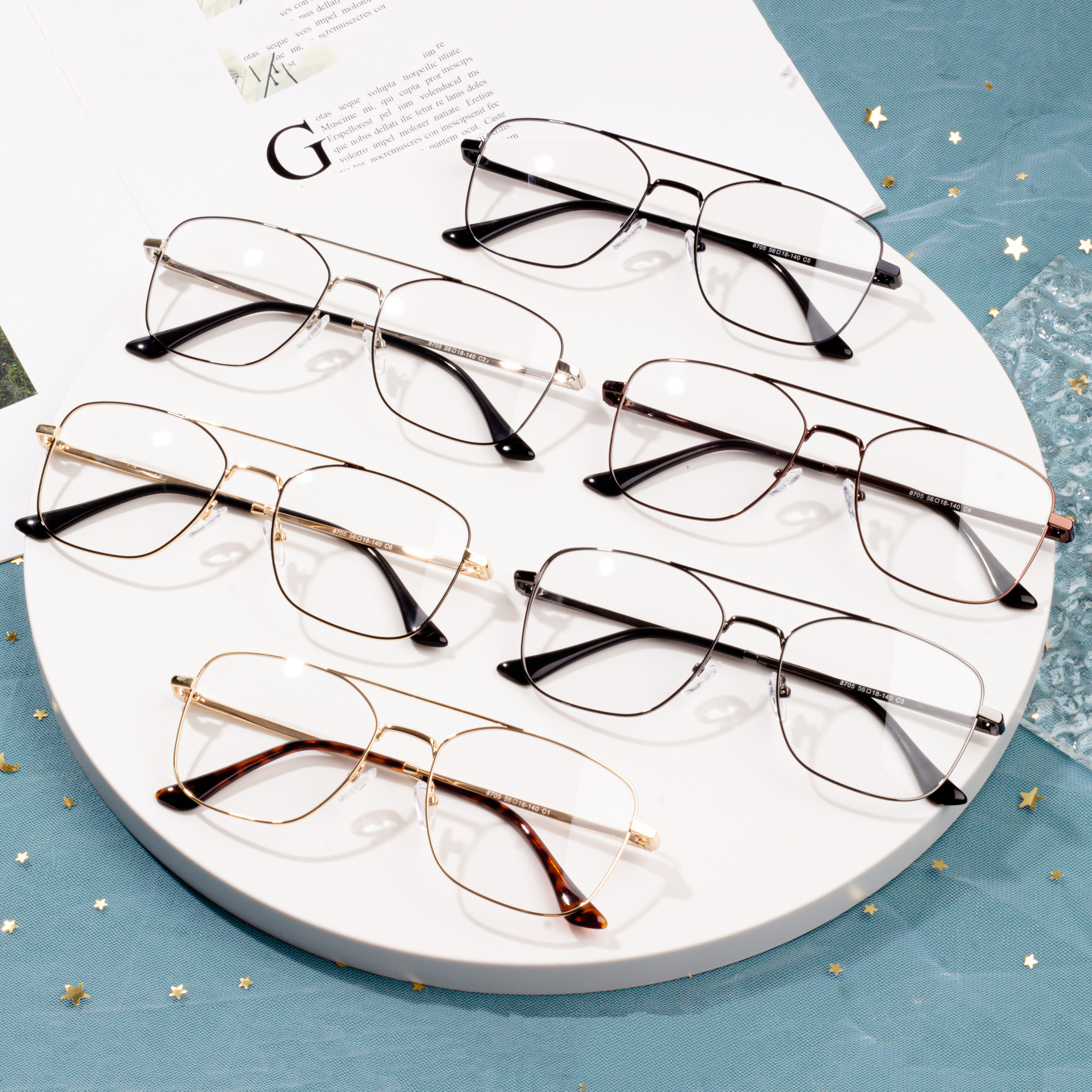 Top Suppliers Mens Eyeglass Frames - fashion men metal optical frame eyeglass – HJ EYEWEAR