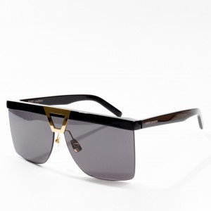 new square retro ins fashion clear sunglasses