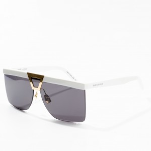 new square retro ins fashion clear sunglasses