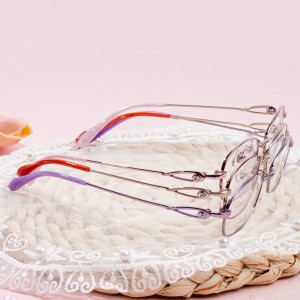 Small rim titanium eyeglass frames