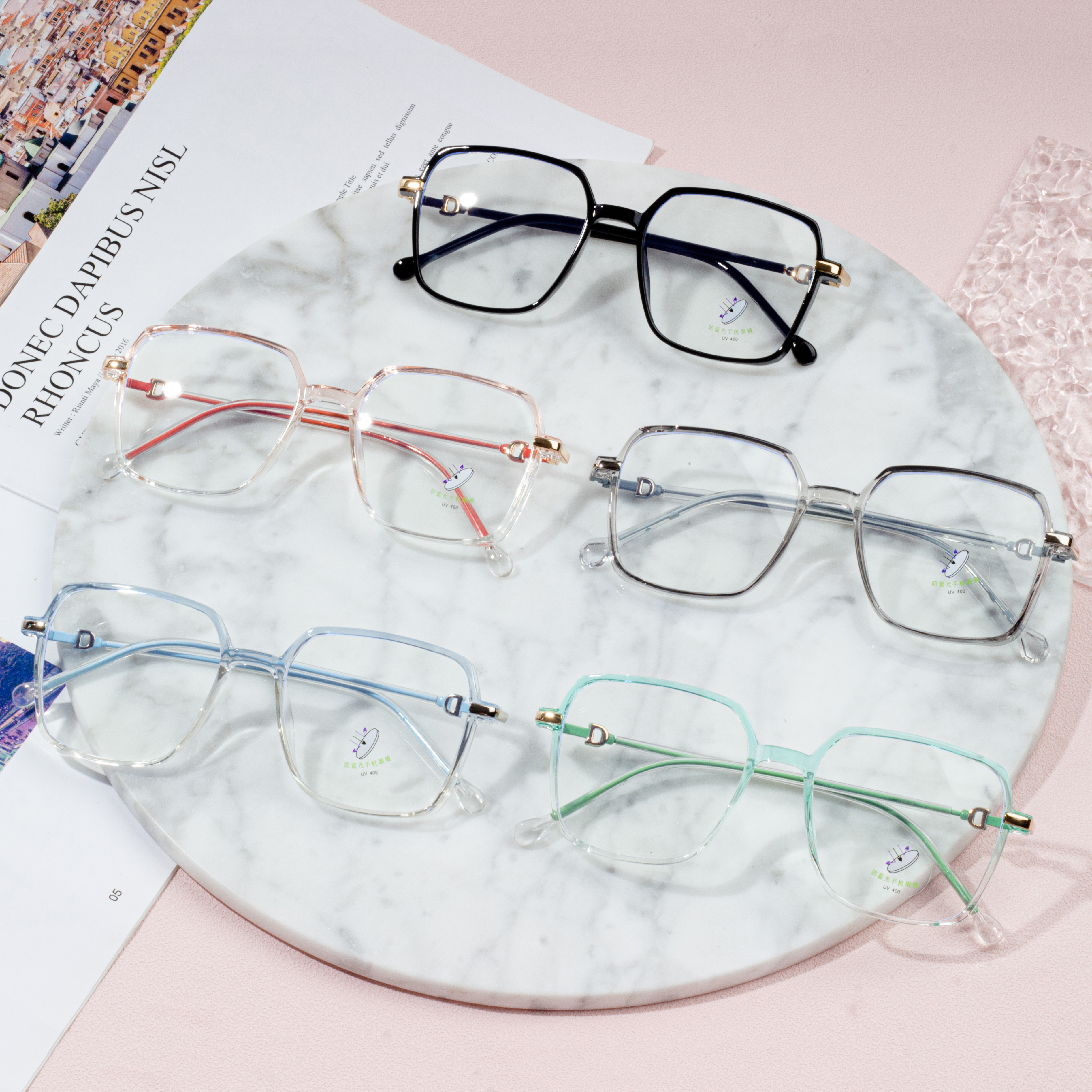 Customized  Designs Eyeglasses Frames TR 90 Glasses