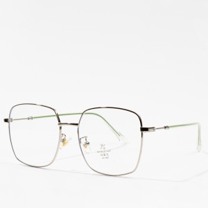 retro eyeglasses frame metal eyewear