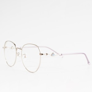 round optical spectacle metal glasses frames