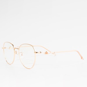 round optical spectacle metal glasses frames