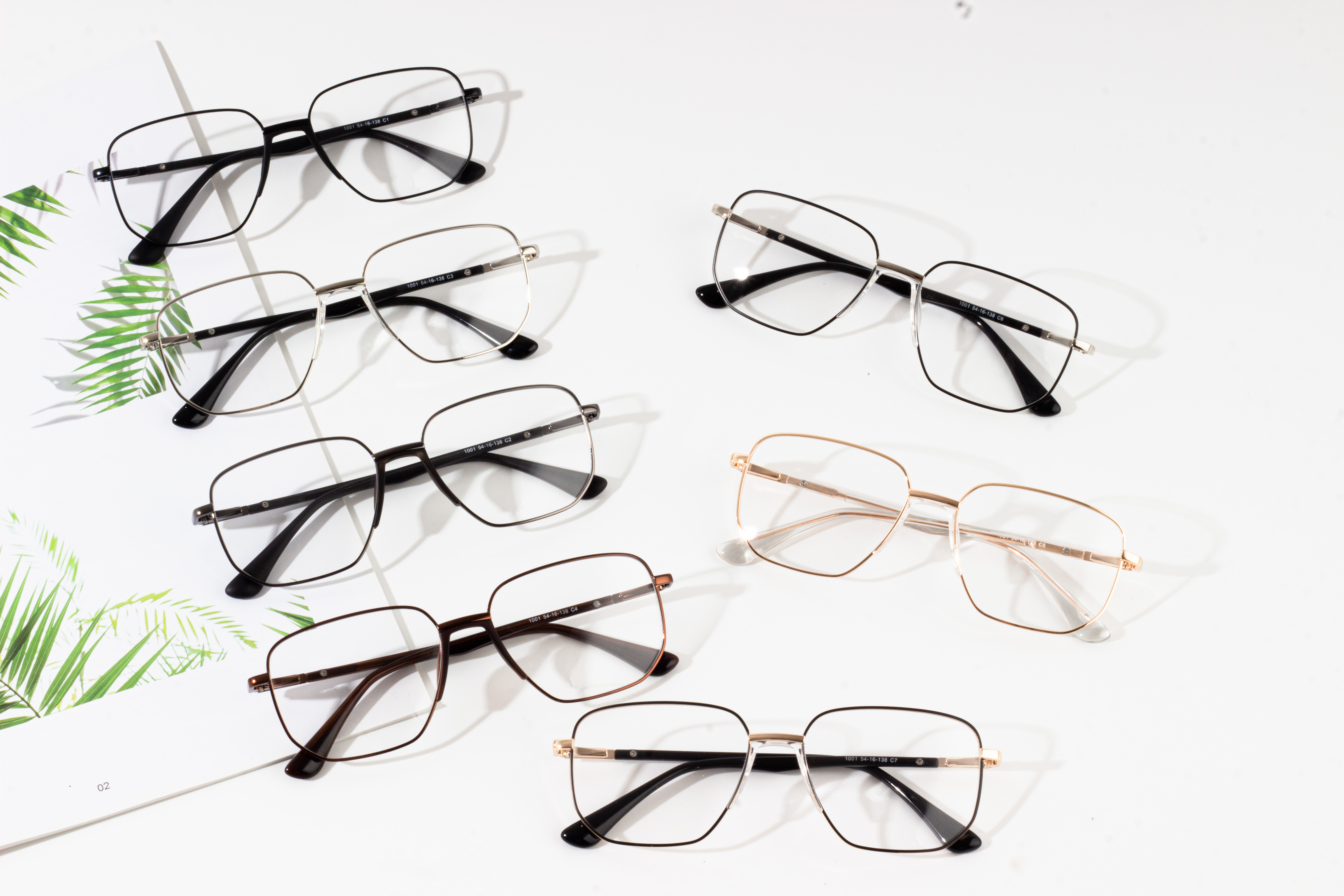 How are metal eyeglass frames made?