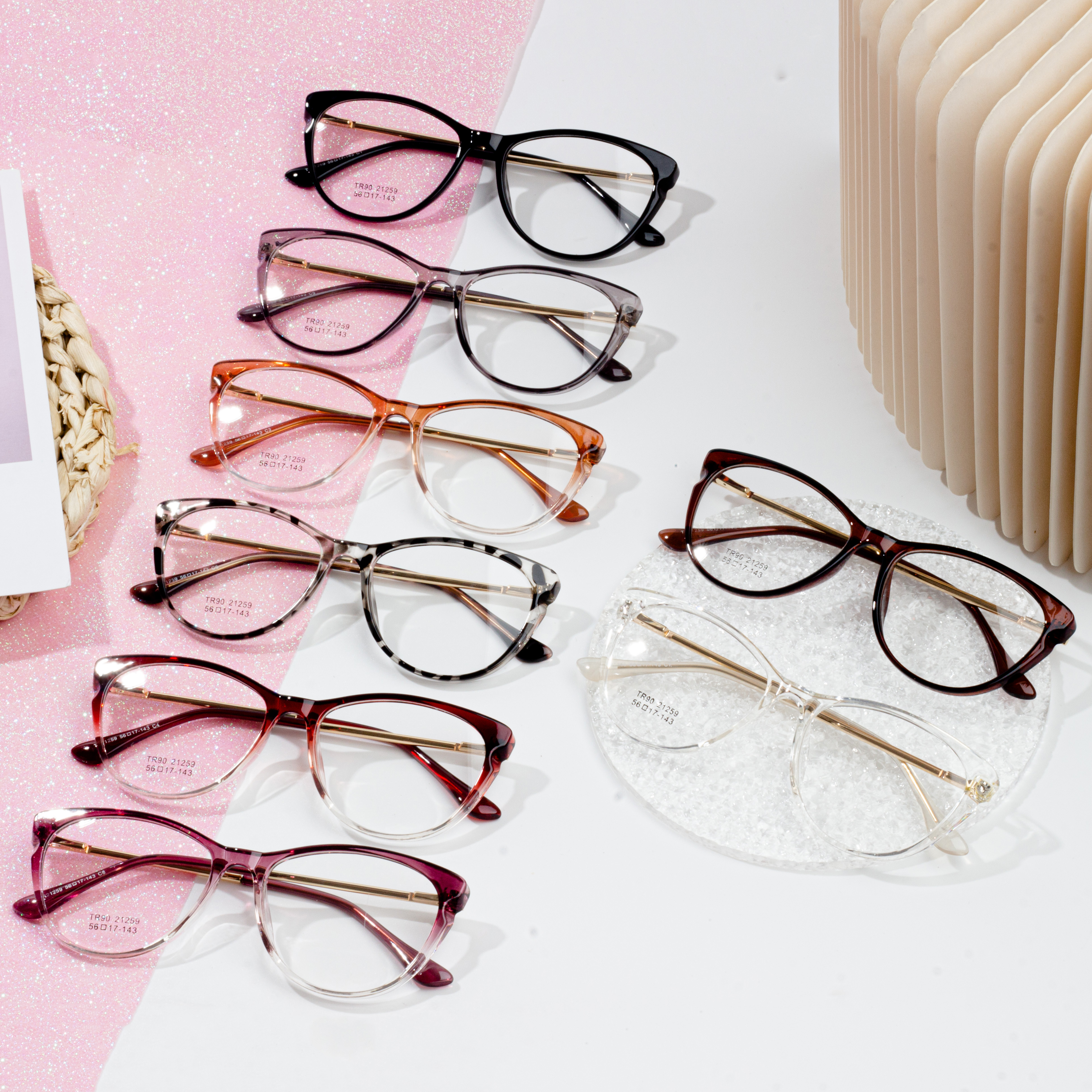TR90 unique Eyeglasses 2022 eyeglasses trends female