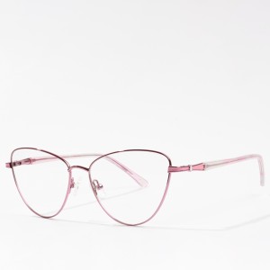 Optical Eyeglasses Frame Women Customize Metal Eyeglasses