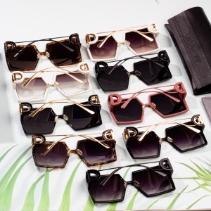 wholesale metal luxury oversized sunglasses women shades
