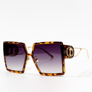wholesale metal luxury oversized sunglasses women shades