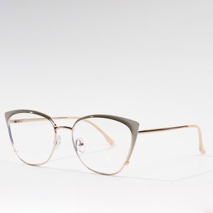 Metal Optical Eyeglasses Women  Lens Vintage