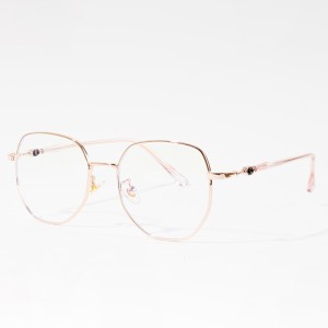 Women’s fashion metal glasses frame optical anti-blue