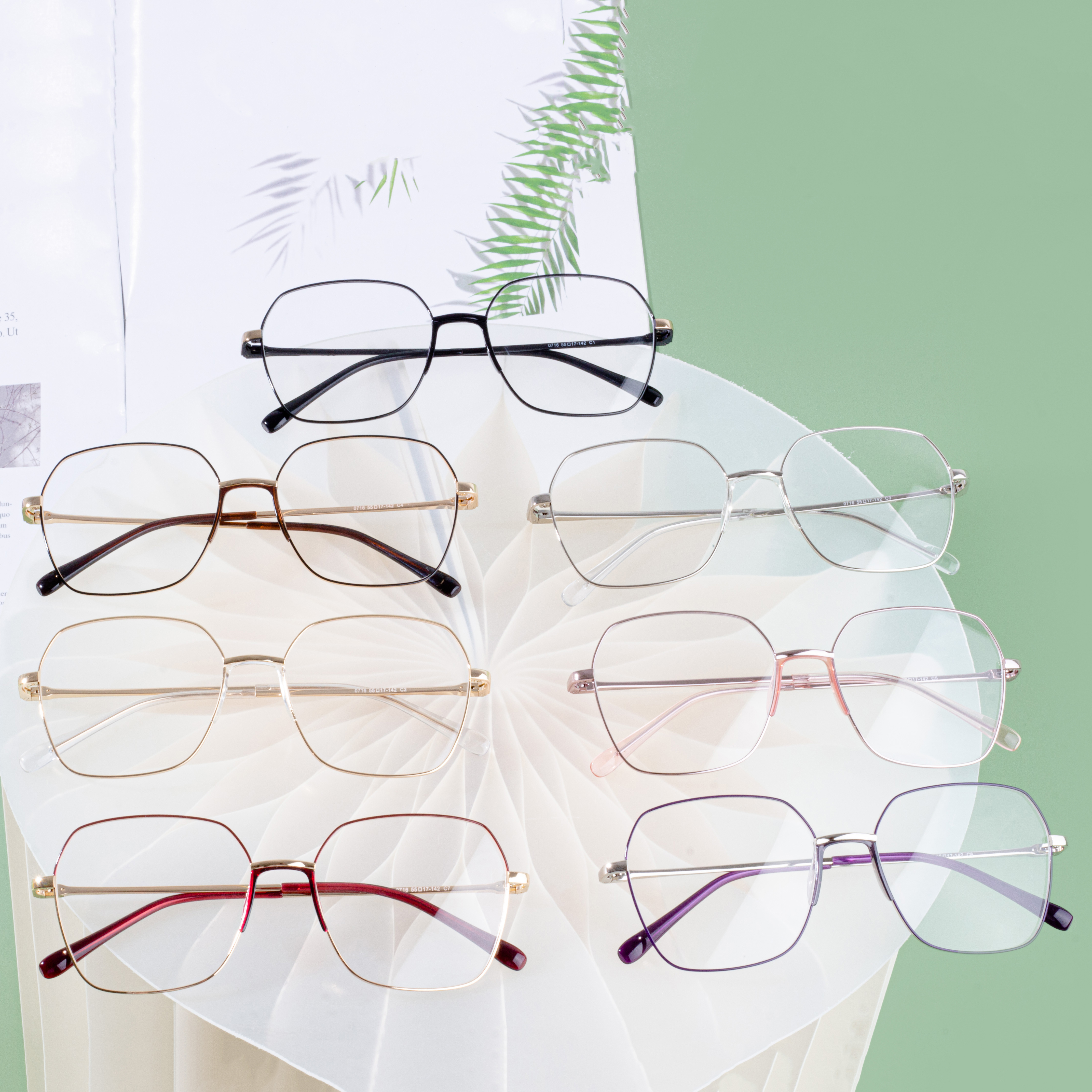 Top Quality Eyeglasses Frame - Customized High Quality Big Square Ladies Optical Glasses – HJ EYEWEAR