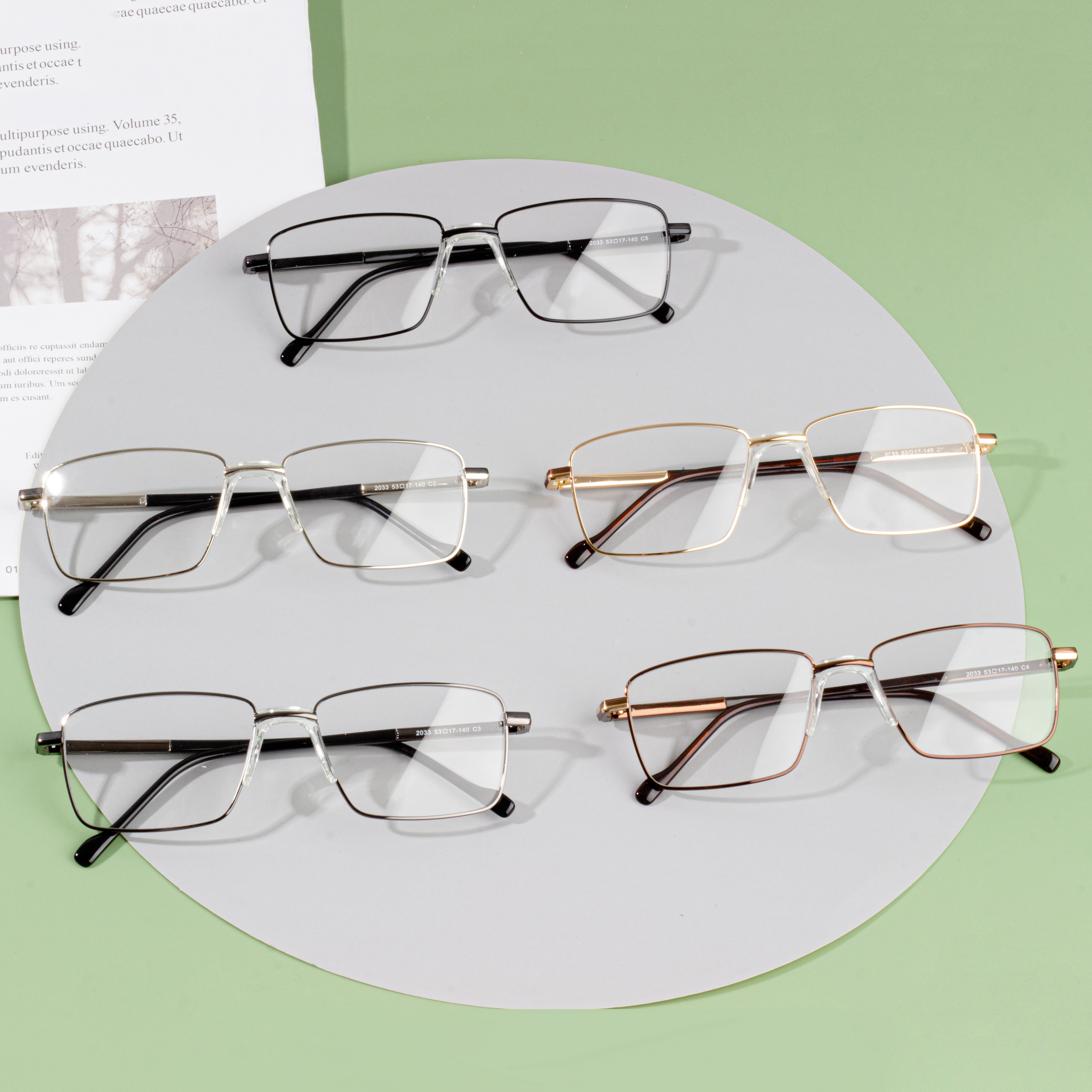 100% Original Clear Eyeglass Frames - Ready Stock Custom Men Prescription Metal Optical Frames Eyeglasses – HJ EYEWEAR