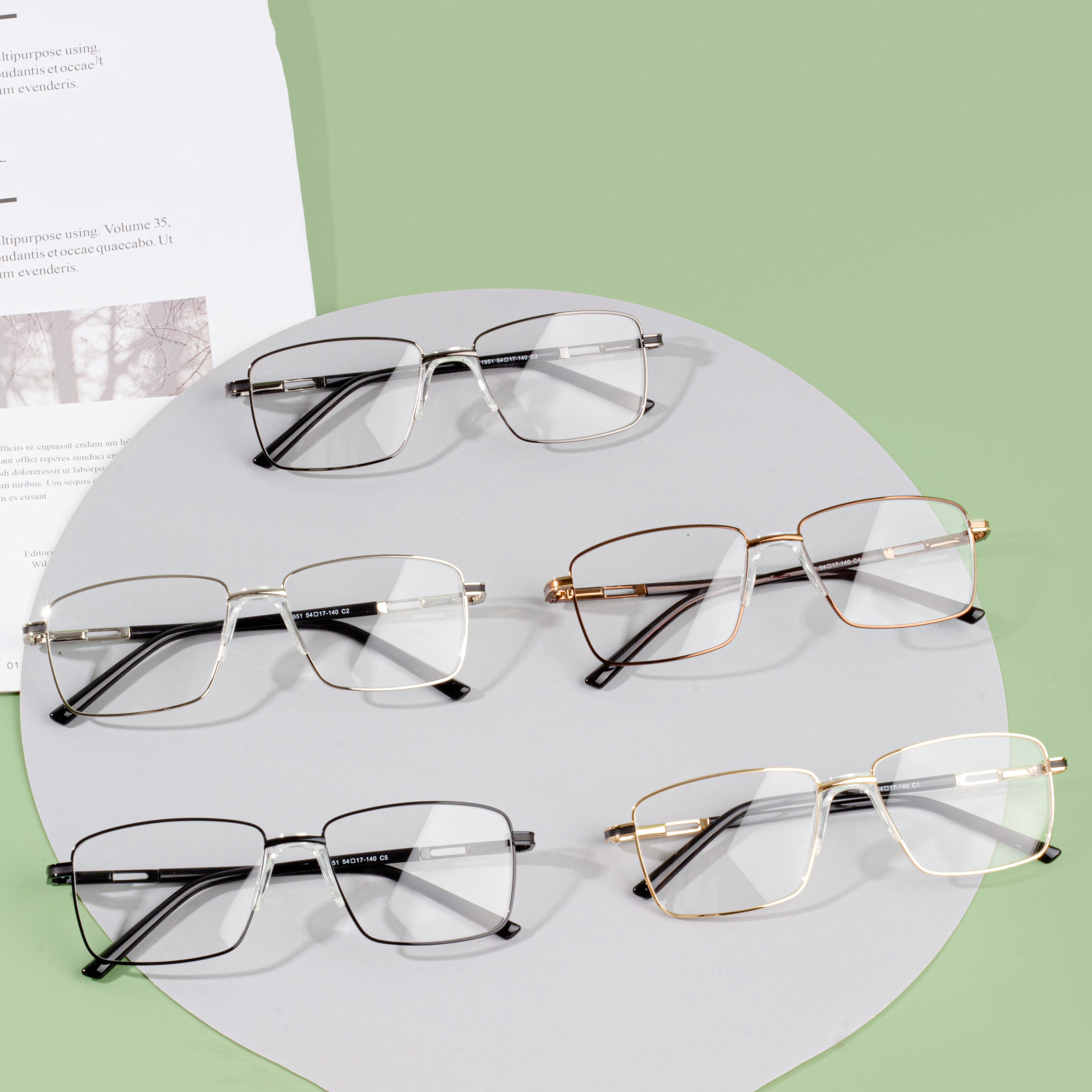 PriceList for Frames For Eyeglasses - High Quality Class Fashion Saddle Nose Pad Optical Eyewear for men – HJ EYEWEAR