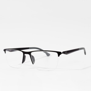 Metal Square Eyeglasses half shape Frame