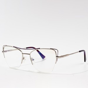 half frames eyeglasses designer metal