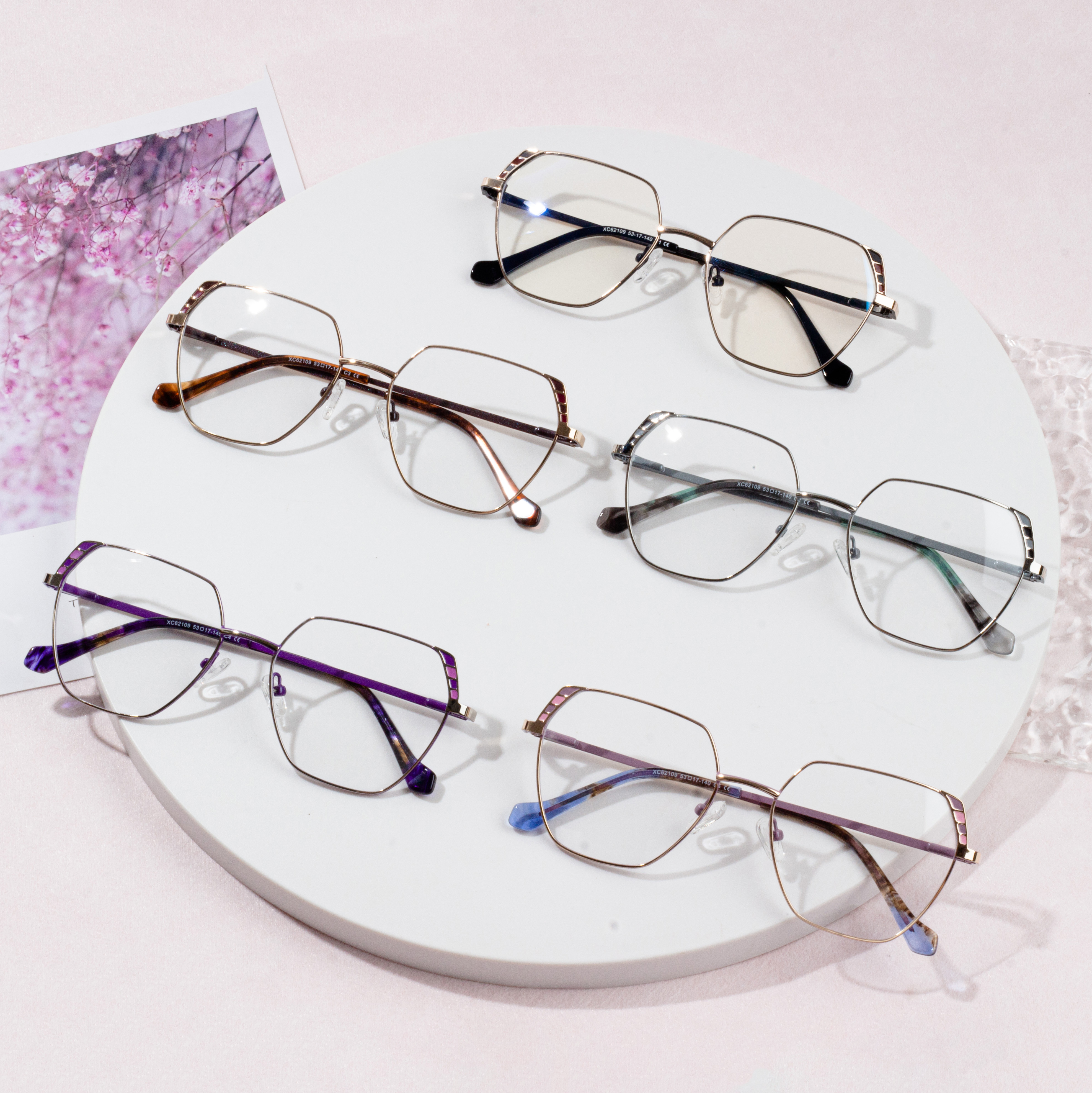 China Best Selling Designer Metal Glasses