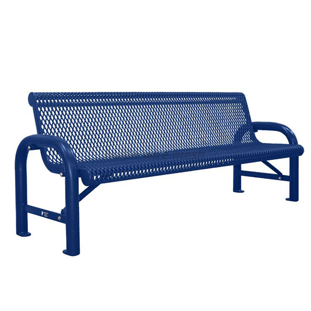 expanded metal bench