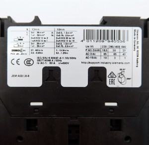 Siemens 3RW3047-1BB14 kontaktor AC 230V 50Hz