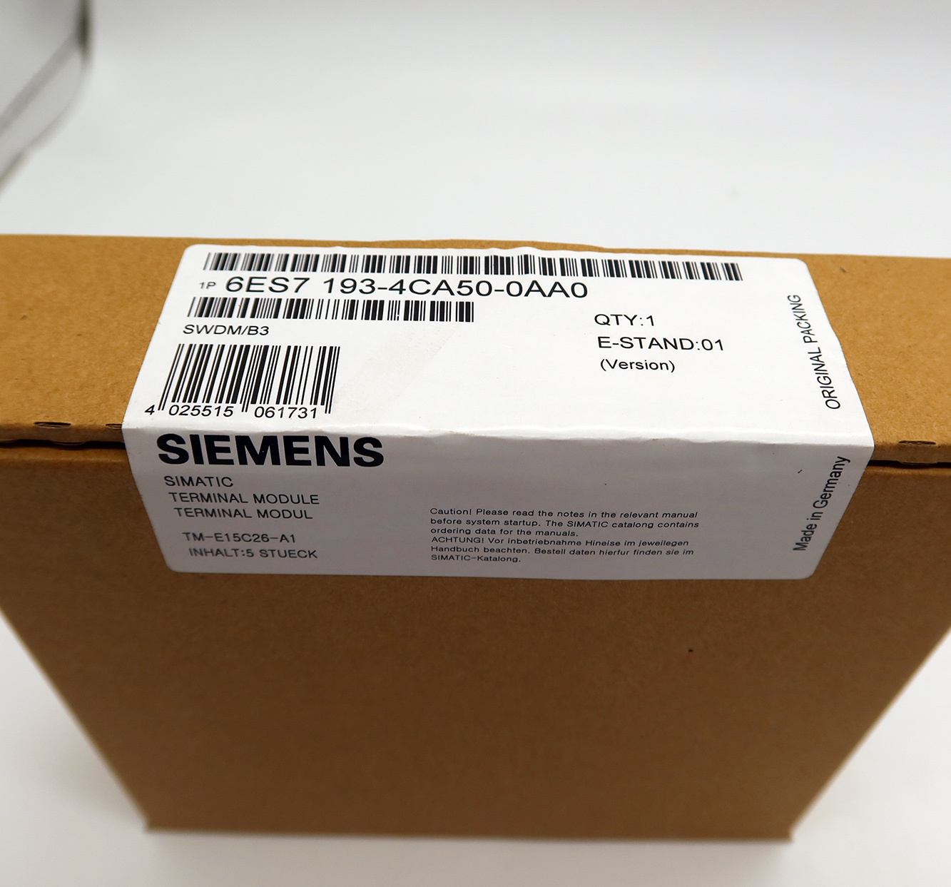 Siemens 6ES7193-4CA50-0AA0 Terminal Module Original