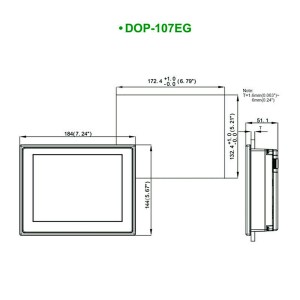 Helt ny Delta Hmi Display DOP-107EG på lager
