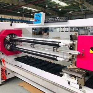 OEM Supply Bukram Roll Cutting Machine - HJY-QJ04 Four-axis Roll Changing Automatic Tape Cutting Machine – Haojin