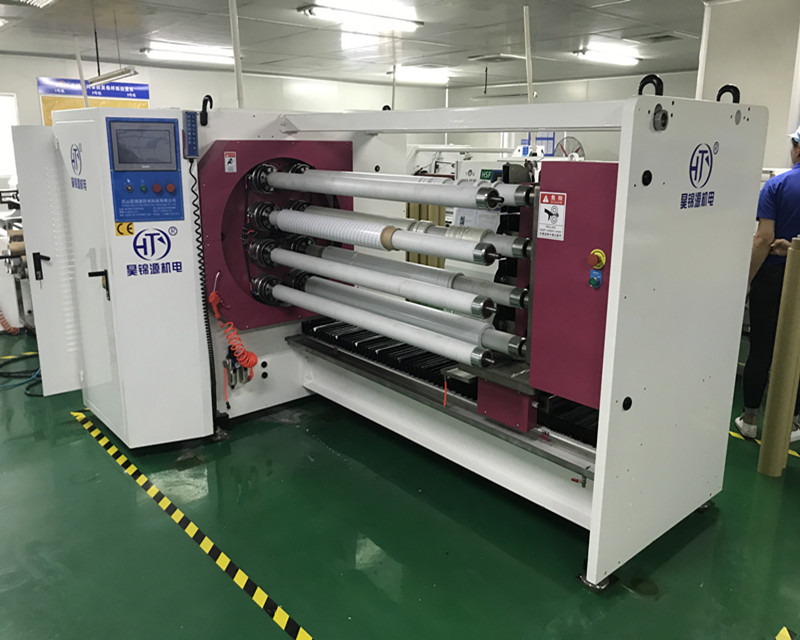 Online Exporter Tap Jumbo Roll - HJY-QJ08 Eight Shafts Tape Cutting Machine – Haojin detail pictures
