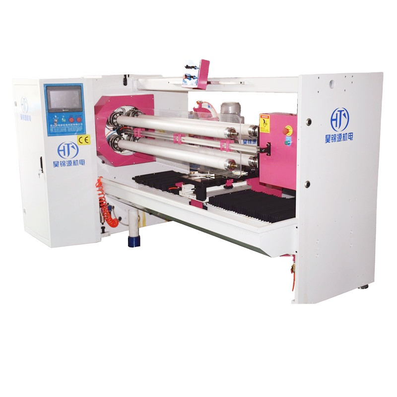 Quality Inspection for Tape Roll Cutting Machine - HJY-QJ04 Four-axis Roll Changing Automatic Tape Cutting Machine – Haojin