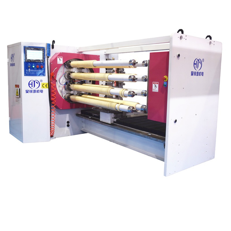 Online Exporter Tap Jumbo Roll - HJY-QJ08 Eight Shafts Tape Cutting Machine – Haojin detail pictures