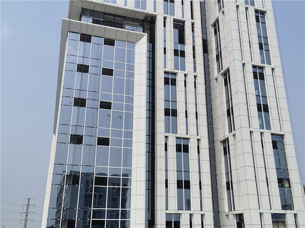 Top Suppliers Fire Rated Curtain Wall - Glass and Aluminum Panles Facade System Curtain Wall  – HJZC