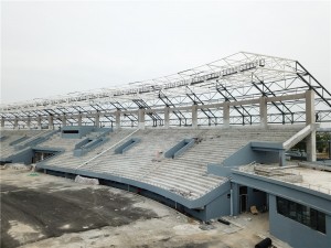 Large Span Steel Truss Stadium Bleacher